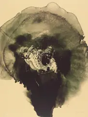 Januar by Otto Piene, 1971, Farbserigrafie auf Karton, sold Dec 2016