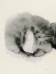 September by Otto Piene, 1971, Farbserigrafie auf Karton, sold Dec 2016