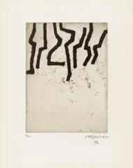Aldati by Eduardo Chillida, 1967, Aquatinta auf Arches, sold Dec 2016