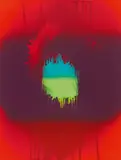 Otto Piene, Ohne Titel, 1971, Farbserigrafie auf leichtem Karton