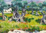 Arnold Balwé, "Ölbäume und Mohn"