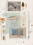 Cy Twombly, Aus: "Natural history part I - Mushrooms" (VII), 1974, Farbige Lithografie, Colotypie und Fotochromie, collagiert, auf Rives