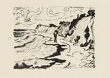 Erich Heckel, Fördelandschaft, 1954, Lithografie auf Velin