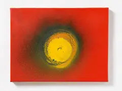 "Bloom" by Otto Piene, 2006, Mischtechnik (Feuergouache) auf Leinwand, sold Nov 2016
