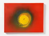 "Bloom" by Otto Piene, 2006, Mischtechnik (Feuergouache) auf Leinwand, sold Nov 2016