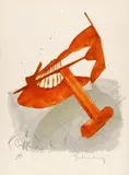 Claes Oldenburg, Picasso's cufflinks, 1974, Farblithografie auf Velin