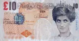 Di faced tenner (ten pounds) by Banksy, 2005, Farbige Offsetlithografie auf festem Papier (beidseitig bedruckt), sold Dec 2016