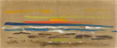 Sonnenuntergang by Siegward Sprotte, 1966, Öl auf Leinwand, sold Dec 2016