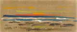 Siegward Sprotte, Sonnenuntergang, 1966, Öl auf Leinwand