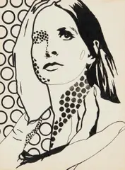 Ohne Titel by Werner Berges, 1967, Mischtechnik auf Karton, sold Dec 2016