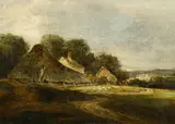 William Collins, Englisches Cottage, Öl auf Holz