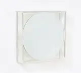 Spiegelobjekt by Adolf Luther, 1976, 110 quadratische Spiegel auf Linse vor quadratischem Spiegel auf Holz in Plexiglasrahmen., sold Dec 2016