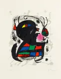 Ohne Titel by Joan Miró, 1977, Farblithografie auf Arches, sold Dec 2016