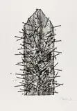 Goslar by Günther Uecker, 1989, Farblithografie auf BFK Rives, sold Dec 2016