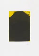 Schwarzes Haus by Arnulf Rainer, 2001, Farbradierung auf Hahnemühle (Wasserzeichen), sold Jun 2017