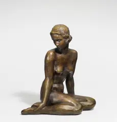 Versonnen (Kleine Version) by Fritz Klimsch, 1950, Bronze, sold Nov 2016