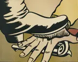 Roy Lichtenstein, Foot and hand, 1964, Farbige Offsetlithografie auf Velin