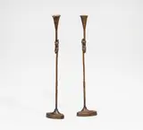 Paul Wunderlich, Kleiner Tischleuchter (Paar), 1979, Bronze 45 x 6 x 10cm
