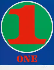 Numbers by Robert Indiana, 1968, leichtem Karton, sold Nov 2016
