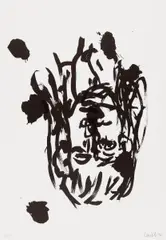 Suite 45 by Georg Baselitz, 1990, Kassette mit 21 Offsetlithografien auf Fabriano, sold Dec 2016