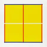 Imi Knoebel, Rot, Gelb, Weiß, Blau, 1995, Fünf Farbserigrafien auf Fabriano