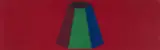 Sol LeWitt, Flat top pyramid with colors superimposed, 1988, Farbserigrafie auf Arches Cover