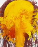 Hermann Nitsch, Motiv 1 - gelb, 2014, Giclée Druck auf Leinwand
