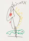 Markus Lüpertz, Ohne Titel, Papier