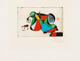 Gaudi VI by Joan Miró, 1979, Farbradierung auf ARCHES FRANCE (Wasserzeichen), sold Dec 2016