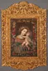 Cuzco School, Madonna and Child Within a Framework of Flowers, Oil on canvas