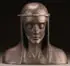 Bernhard Spitzmuller, Bust of Christ in the Neogothic Style, Polychromed Terracotta