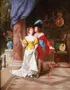 Antonio Gisbert, Enfermo del Amor, Oil on wood panel