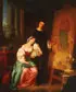 Heinrich von Rustige, Raphael with the Donna Velata While Painting the Sistine Madonna, Oil on canvas laid down