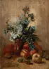 R. Groppietsch, Still Life with Fruit and Flowers, Oil on canvas