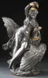 Louis Charles Hippolyte Buhot, Hebe and Jupiter's Eagle, Bronze with silvered and gilt patina
