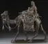Ernesto Bazzaro, Mother and Child on Camel, Bronze with dark brown patina