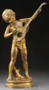 Louis Auguste Mathurin Moreau, Prelude, Bronze with gold patina