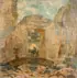 Max Frey, Flight into Egypt, Oil on wood panel