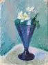 William James Glackens, Blue Vase with Flowers