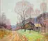 Edward K. Williams, Spring Landscape- Brown County, Oil on canvas