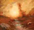 George James Aldrich, Autumn Sunset, Oil on canvas
