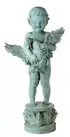 Edith Barretto Stevens Parsons, Duck Baby, Bronze with verdigris patina