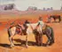 Zivco Zic, Western Cowboy Scene, Oil on wood panel