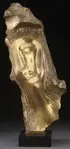Autumn by Jose de Creeft, Polished brass on original marble base, offered Jun 2014