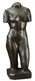 Caroline Alma Goodman Lloyd, Torso, Bronze with dark brown patina