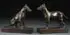 Edith Baretto Parsons, A Pair of Terriers, Bronze with greenish brown patina