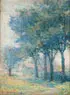 John Michael Buckley, Impressionistic Summer Landscape, Oil on wood panel