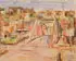 Adrian Dornbush, Dubuque, Iowa Cityscape, Watercolor on paper