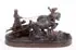 Travelers on a Troika in winter by Evgeny Aleksandrovich Lansere, Bronze with dark brown patina, offered Nov 2013