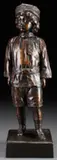 Amandus Adamson, Tsarevich Alexei Nikolaevich, Bronze with brown patina- a posthumous casting